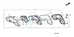 CB1000RA9 Australia - (U / ABS) drawing METER