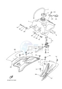 TT-R50E TT-R50 (2CJP) drawing FUEL TANK