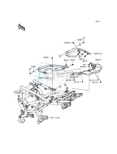 VERSYS_650_ABS KLE650FFF XX (EU ME A(FRICA) drawing Seat Cover