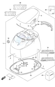 DF 115A drawing Engine Cover