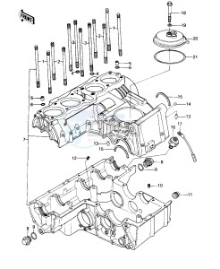 KZ 650 D [SR] (D1-D2) [SR] drawing CRANKCASE_BREATHER COVER