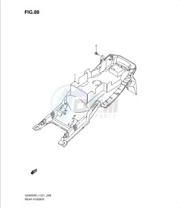 GSXF650 drawing REAR FENDER (GSX650FUAL1 E21)