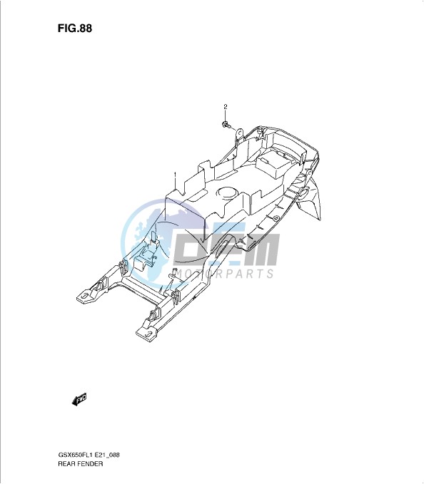 REAR FENDER (GSX650FUAL1 E21)