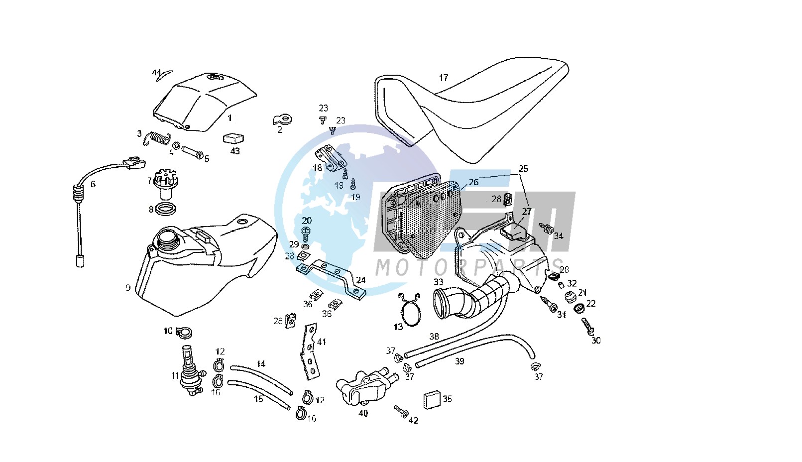 FUEL TANK - SEAT