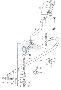 RMX250 (E28) drawing REAR MASTER CYLINDER