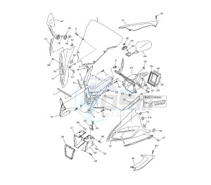 YZF R6 600 drawing COWLING 13SL-N-SV-W