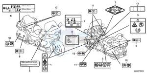 GL1800A ED drawing CAUTION LABEL (GL1800A EX CEPT-BR/KO/SI)