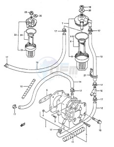 DT 55 drawing Fuel Pump (1995 to 1997)