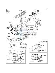 KX450F KX450D8F EU drawing Handlebar