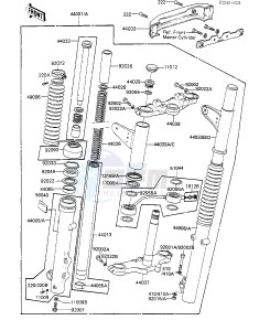 KZ 550 F [SPECTRE] (F1-F2) [SPECTRE] drawing FRONT FORK