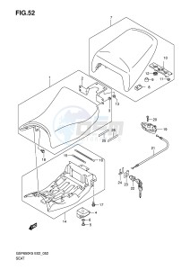 GSF650 (E2) Bandit drawing SEAT