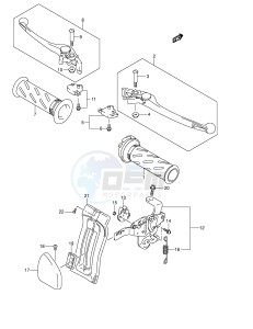 AN650 (E2) Burgman drawing HANDLE LEVER (MODEL K3 K4)