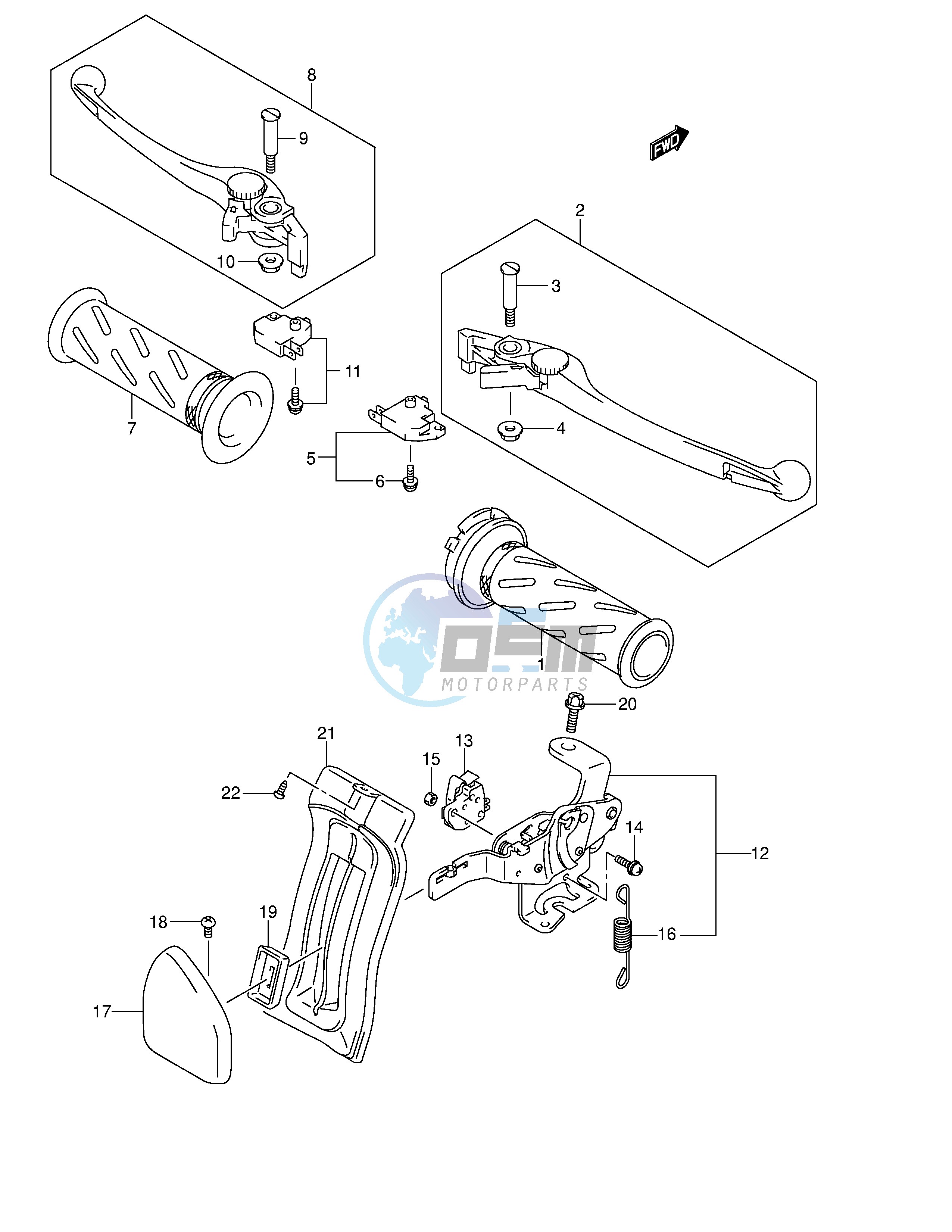 HANDLE LEVER (MODEL K3 K4)