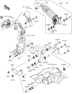 NINJA ZX-10R ZX1000SHFA XX (EU ME A(FRICA) drawing Suspension/Shock Absorber