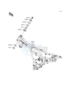 EX 250 F [NINJA 250R] (F6-F9) [NINJA 250R] drawing FRAME