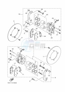 YXM700E YXM70VPAK (B5FH) drawing FRONT BRAKE CALIPER