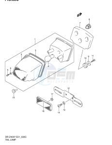 DR-Z400 (E1) drawing TAIL LAMP (DR-Z400EY EK1 EK2 EK3 EK4 E24)