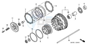 VFR800A9 UK - (E / ABS MME) drawing CLUTCH