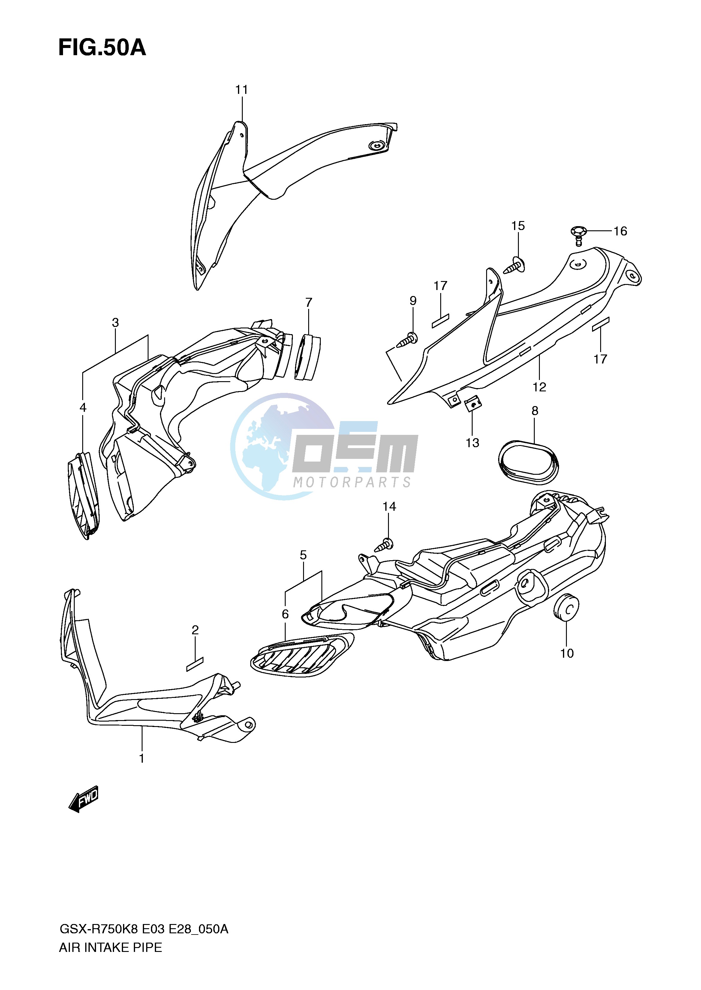 AIR INTAKE PIPE (MODEL K9)