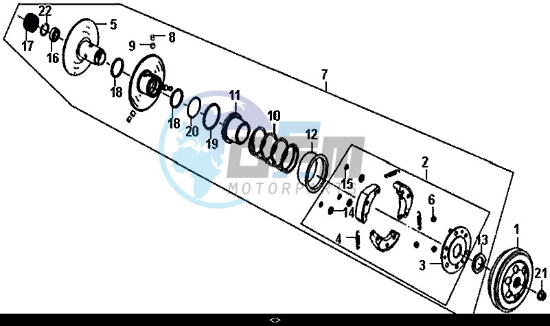 DRIVEN PULLEY ASSY