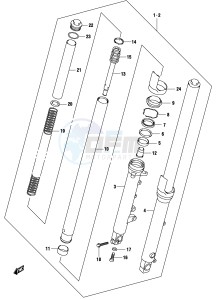 GS500 (P19) drawing FRONT DAMPER (MODEL K4)