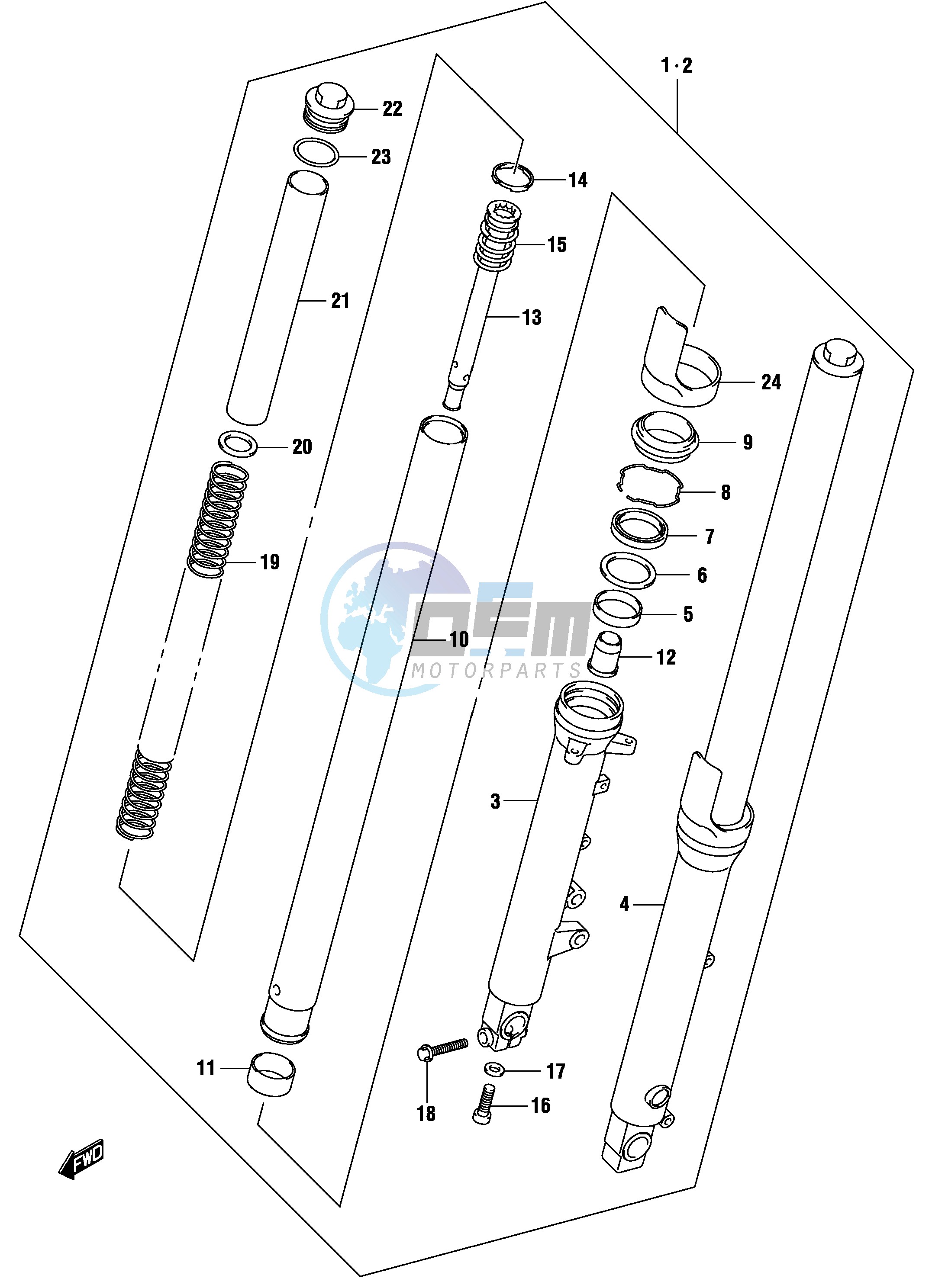 FRONT DAMPER (MODEL K4)