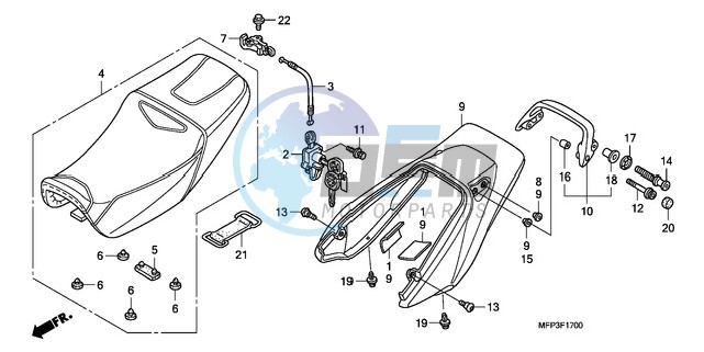 SEAT/REAR COWL