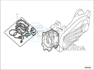 WW125EX2H WW125 E drawing GASKET KIT A