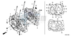 TRX420TMD TRX420 Europe Direct - (ED) drawing CRANKCASE