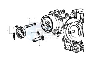 LX 125 drawing Brake shoe Rear