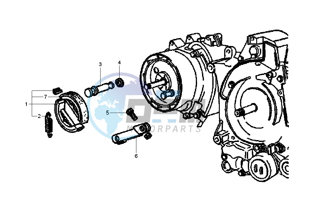 Brake shoe Rear