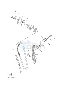 YFM300 RAPTOR 300 (1SC2 1SC3 1SC1 1SC1) drawing CAMSHAFT & CHAIN