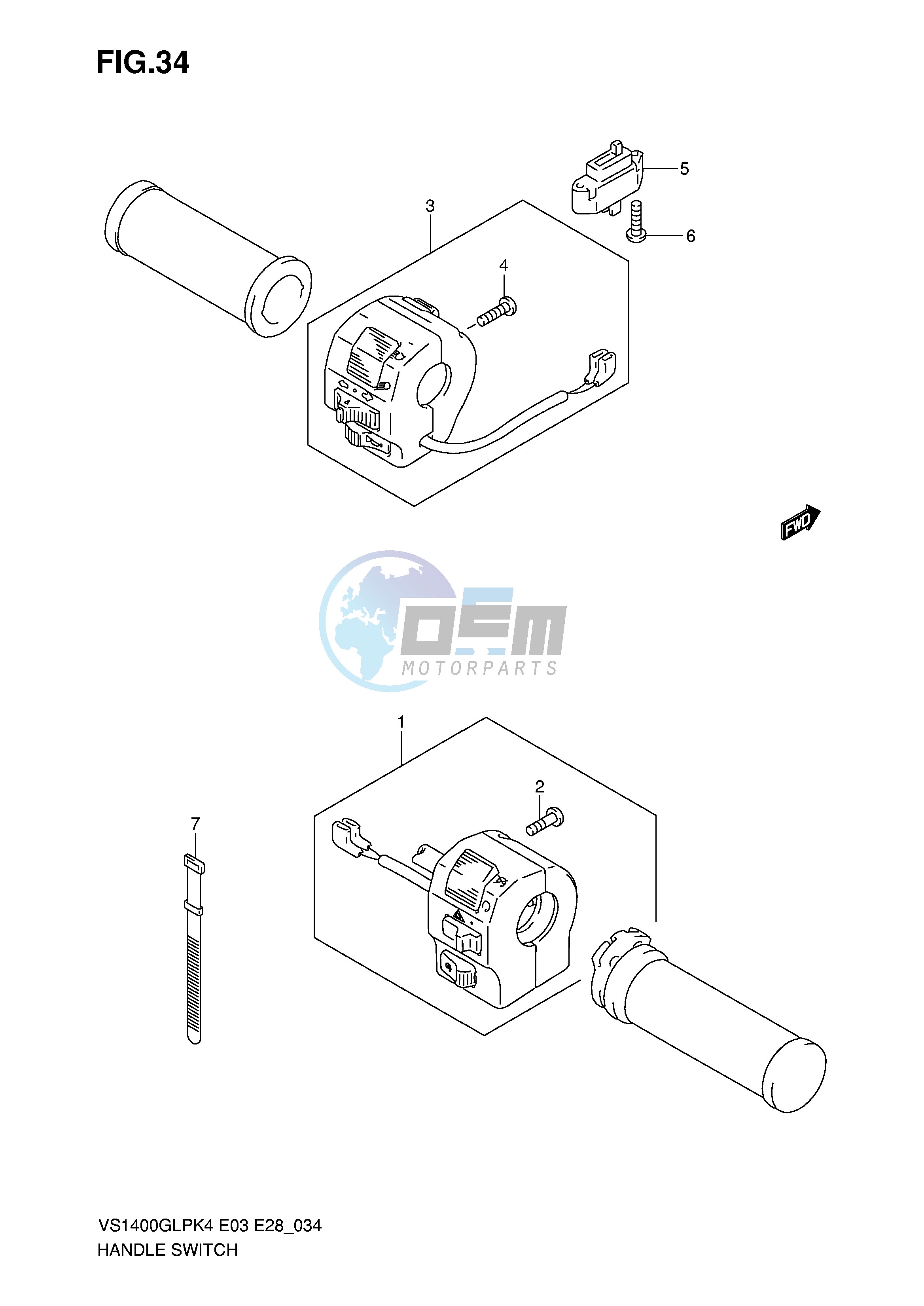 HANDLE SWITCH (VS1400GLPK4)