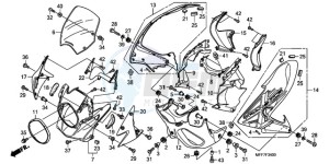 XL700VA9 France - (F / ABS CMF SPC) drawing COWL