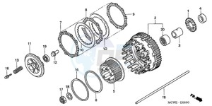 VFR800A9 UK - (E / ABS MME TWO) drawing CLUTCH