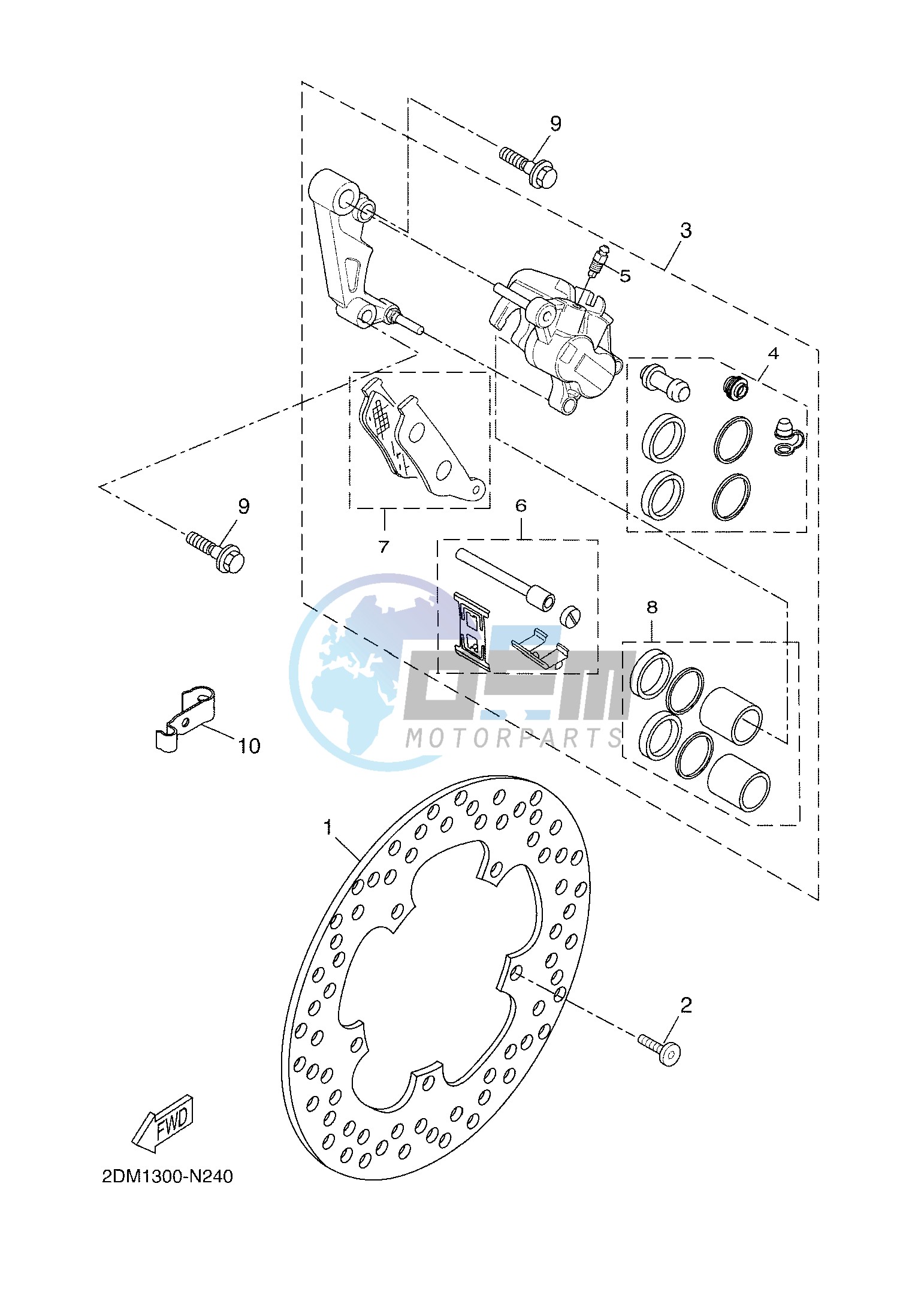 FRONT BRAKE CALIPER