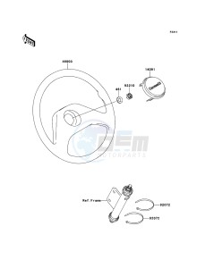 MULE_610_4X4 KAF400ADF EU drawing Steering Wheel