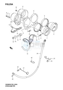 GS500 (P19) drawing SPEEDOMETER - TACHOMETER (GS500K4 K5 K6 UK4 K5 K6)