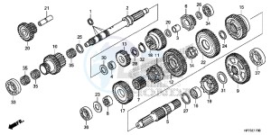 TRX420FAD TRX420 Europe Direct - (ED) drawing TRANSMISSION