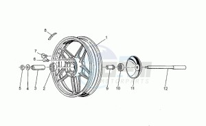 V 35 350 Florida Florida drawing Rear wheel