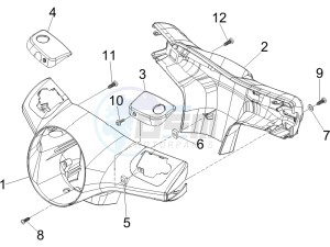 Granturismo 125 L Potenziato UK drawing Handlebars coverages