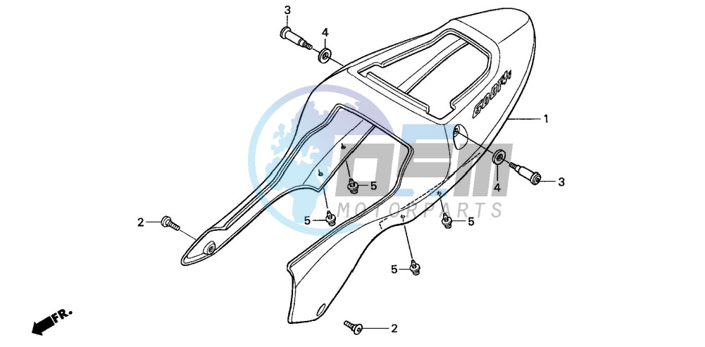 REAR COWL (CBR600F42-3/FS/FR)