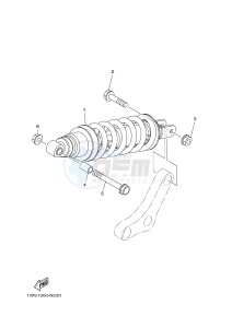 MT07A MT-07 ABS 700 (1XB9) drawing REAR SUSPENSION