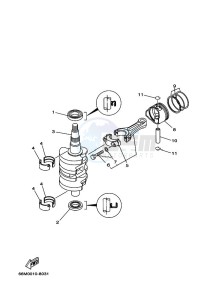 F15AEL drawing CRANKSHAFT--PISTON