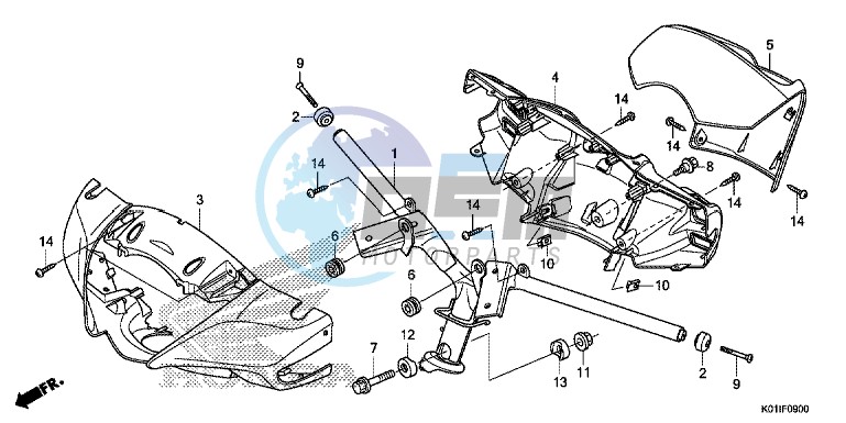 STEERING HANDLE/HANDLE COVER