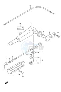 DF 9.9 drawing Tiller Handle