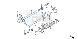 MT50S drawing SHIFT DRUM/SHIFT FORK