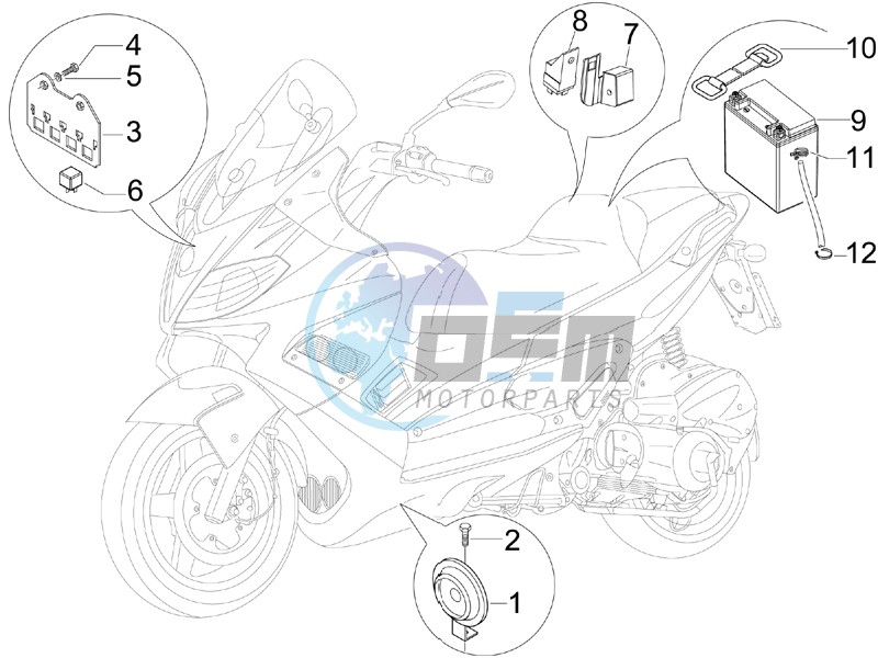 Remote control switches - Battery - Horn