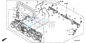 CB1300SA9 Australia - (U / ABS BCT MME TWO) drawing THROTTLE BODY