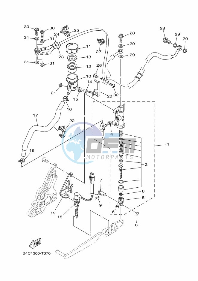 REAR MASTER CYLINDER